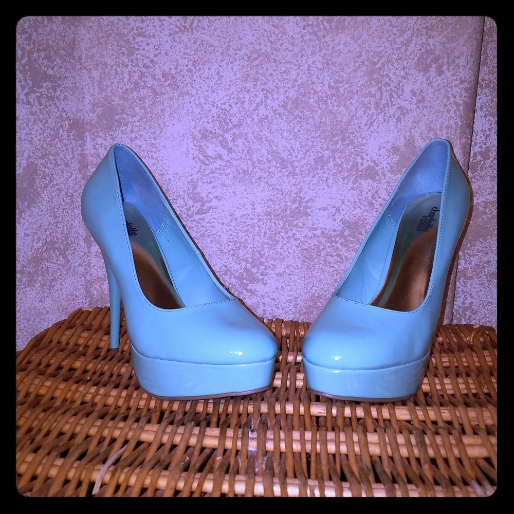 Turquoise  heels